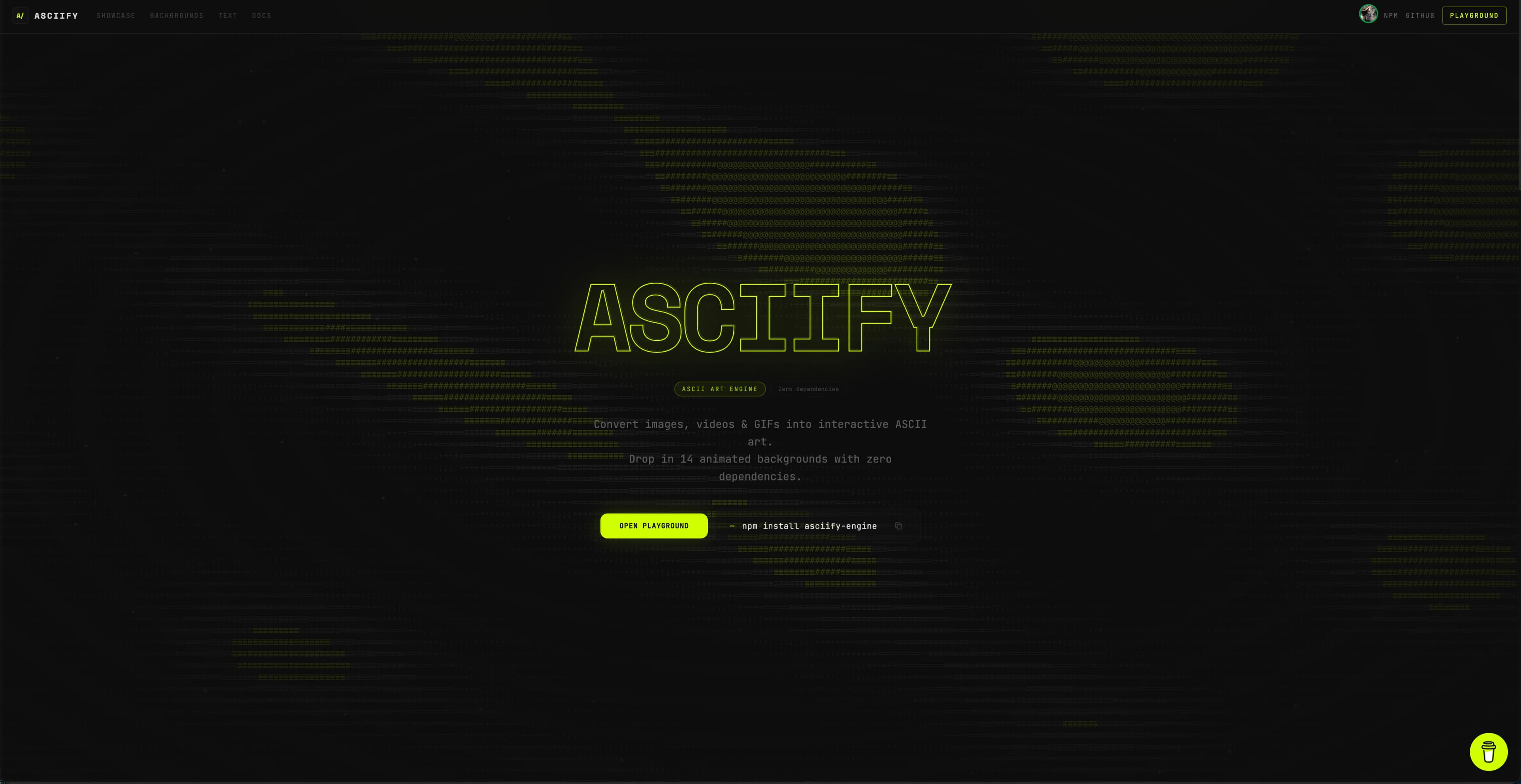 Asciify screenshot